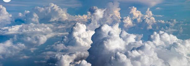 Imatge aèria de núvols